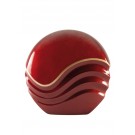 Urne résine "Vague" bordeaux