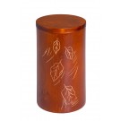 Urne aulne Cylindrique motif feuilles