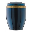 Urne Cendrier Grecque bleu laqué