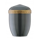 Urne Cendrier Grecque gris laqué