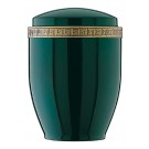 Urne Cendrier Grecque vert laqué