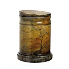 Urne albâtre Cylindre brun