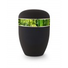 Urne biodégradable Noir velouté avec Bambou