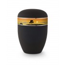 Urne biodégradable Noir velouté avec Coucher du Soleil