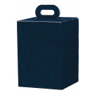 Boîte à urne simili bleu marine avec cale