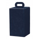 Carton suédine bleu marine pour urne