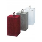 Carton suédine grenat pour urne